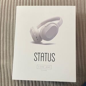 STATUS CORE ANC Wireless Headphones White NEW Rechargeable